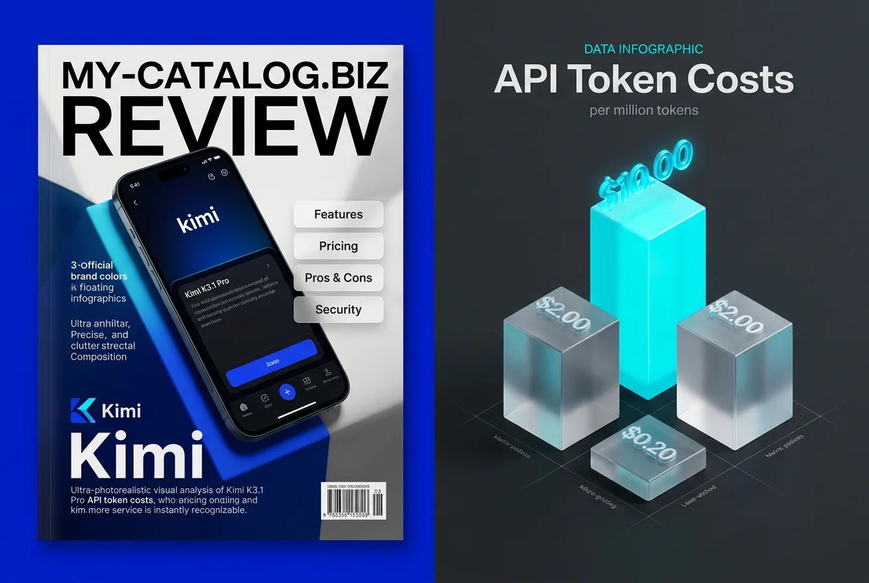3D bar chart infographic comparing Kimi K3.1 Pro API token costs per million tokens