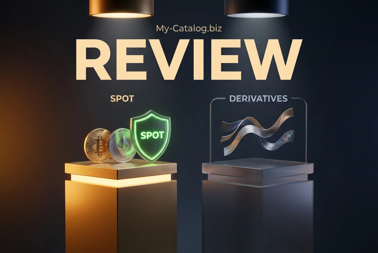 3D infographic illustrating Bybit Dubai VARA compliance scope separating spot trading from derivatives.